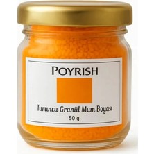 Poyrish Turuncu Granül Mum Boyası 50 gr