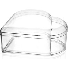 Poyrish Kalp Şekilli Kapaklı Mika Kutu (1 Adet)