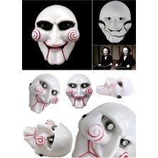 Munico Testere Sow Maskesi Cadılar Bayramı Için Korku Severlere Özel Cosplay ve Cadılar Bayramı Için Beyaz