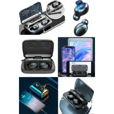 Munico Tws Bluetooth Kulaklık Şarj Kutusu LCD Ekran Kablosuz Kulaklık Stereo Spor Kulaklık Akıllı Telefon