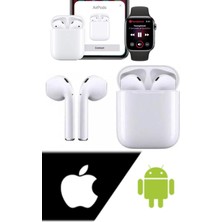 Munico Bluetooth Kulaklık Beyaz Uzun Şarj Zamanı ve Kablosuz ve Mikrafonlu Uyumlu Ios 2.nesil