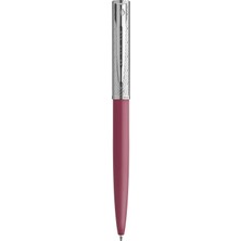 Waterman® Allure Deluxe Tükenmez Kalem, Orta Nokta, 0,7 Mm, Pembe Lake Fıçı, Mavi Mürekkep