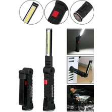 Munico Şarjlı Mıknatıslı Araba Motor Tamir Kaporta Mıknatıslı Ultra Aydınlatmalı Feneri Lambası Acil Durum