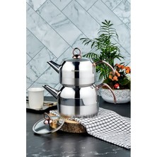 UltraMint Paslanmaz Çelik Çaydanlık, Şık ve Dayanıklı Aile Boyu Tasarım