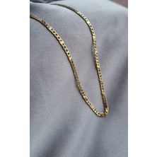 Initium Premium Paslanmaz Çelik (Cm) 14K Altın Kaplama 60 cm Zincir