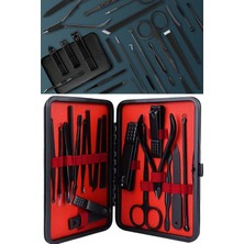 Munico Unisex El ve Ayak Için 17 Adet Tırnak Makası Profesyonel Paslanmaz Çelik Yüksek Kalite Pedikür Kiti