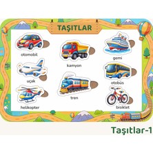 Ahşap Taşıtlar-1 , Türkçe Okul Öncesi Eğitici ve Öğretici Yapboz