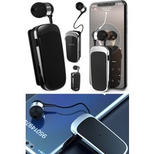 Munico Yaka Klipsi Kulaklık Kablosuz Bluetooth Çağrı Plus Kulaklık Bluetooth Kulaklık Tekli Kulaklık Stere