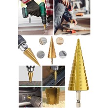 Munico Titanyum Ucu (4-32MM) Matkap Adım Ahşap Kesici Kaplı Matkap Ucu Kırılmaz Adım Deli  Için Ideal Seçim