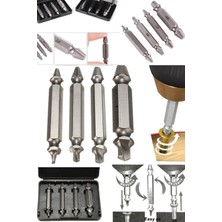 Munico 4'lü Set Kolay ve Pratik Kullanım Matkap Ucu Set Akıllı Mıknatıslı Hasar Görmüş Vida Çıkarıcı Sökücü