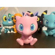 Genç 3D Pokémon Mew Chibi Figürü | Efsanevi Sevimli Pokémon | 10 cm Dekoratif Koleksiyon Figürü
