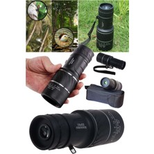 Munico Portatif 16X52 Dürbün Üstü Yüksek Teleskop Monoküler 66/8000M Plastik Dürbün Dış Mekan Dürbünü Siyah