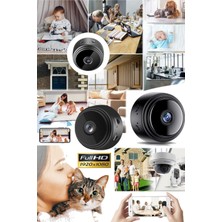 Munico 2 Adet Gece Görüşlü Bakıcı Temizlikçi Çalışan Ev Işyeri Mini Micro Wifi Güvenlik Kamerası Şarjlı Sd