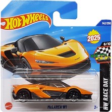 Hot Wheels - Mclaren W1 - Hw Race Day 6/10 - HYW41 - Short Card - Turuncu Metalik - Mattel 2025-1:64