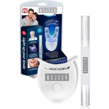 Munico 2'li Profesyonel Parlatıcı Tüm Dişlere Uyumlu Mavi Işık Teknolojili Diş Beyazlatma Kalemi Cila Seti