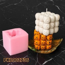 Poyrish 1210 - Silikon Kalıp Mum Kalıbı - Bubble Kabak Halloween