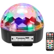 Munico Hoparlör ve Aydınlatma Lambası Ev Partileri Için Bluetooth Sd Aux USB LED Disco Lamba Topu Speaker