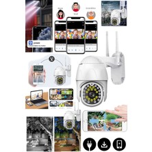 Munico Iç ve Dış Mekana Duvar Montajlı Wifi Kamera Güvenlik Sistemli Hareket Sensörlü Gece Görüşlü Pro Came