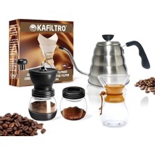UltraMint Pratik ve Şık 4'lü Chemex Seti ile Kahve Keyfi Başlasın