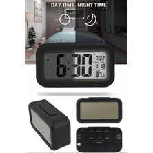 Munico LCD Çalar Saat LED Ekran Dijital Konuşan Termometreli Çok Fonksiyonlu Alarm Saati