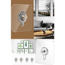 Munico Mutfak Banyo Vida Kancası Çıkartma Duvar Delmeden Yapışkanlı Çivi Vida Askı Duvar Tablo Çerçeve Çivi