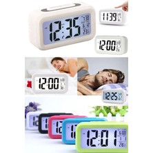 Munico LCD Çalar Saat LED Ekran Süresi Dijital Konuşan Istek Termometre Çok Fonksiyonlu Alarm Ledli Ekran