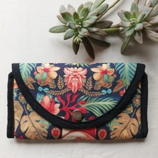 Exp-Outdoor Frida Kahlo El Yapımı Büyük Boy Kadın Kumaş Cüzdan