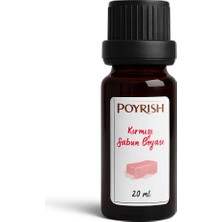 Poyrish Kırmızı Sabun Boyası 20 Ml.
