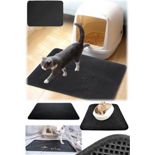 Munico Büyük Boy Evcil Hayvan Kum Kutusu Paspası Kaymaz Kum Kedi 60X40 cm Yıkanabilir Yatak Paspası Proped