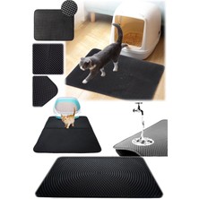 Munico Orta Boy Evcil Hayvan Kum Kutusu Paspası Kaymaz Kum Kedi 30X22 cm Yıkanabilir Yatak Paspası Proped