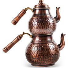 UltraMint Bakır Eskitme Çaydanlık Seti, Şık ve Dayanıklı Tasarım