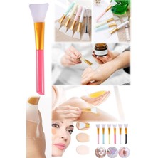 Munico 5 Adet Akıllı Makyaj & Makeup Fırçası Kişisel Jel Silikon Fırça Makyaj Çubuğu Ağda Maske Sürme Set
