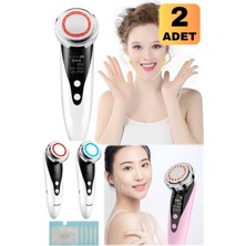 Munico 2 Adet Yüz Masaj Aleti 5 In 1 Yüz Bakım Cihazı Yüz Ütüsü Kavitasyon Ciha Ultrasonik Gençleştirme