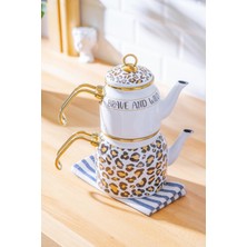 UltraMint Şık ve Dayanıklı Mini Emaye Çaydanlık Takımı, Pratik Kullanım Sağlar