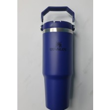 Stanley The Iceflow Flip Straw Pipetli Termos Bardak 0,89 Lt  Derin Lacivert  Koyu