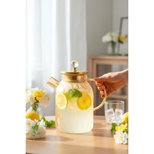 UltraMint Ateşe Dayanıklı Cam Demlik, 1600 Ml, Bitki Çayı Demleme Için Ideal