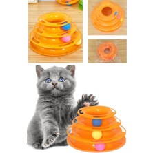Munico Kedi Kedi Geçir Oyuncağı Dairesel Tower Turuncu Oyun 3 Kedi Katlı Oyuncağı Seti Ke  Için Ideal Seçim