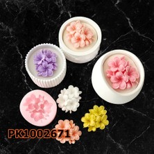 Poyrish PK1002671 - Silikon Kalıp Mum Kalıbı Plumeria Çiçek Buketi