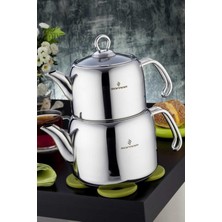 UltraMint Paslanmaz Çelik Buharlı Kapaklı Küçük Çaydanlık