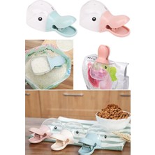 Munico Sevimli Ördek Billed Pet Food Kaşık Su Klipsi Köpek Kedi Maması Su Kabı Için Çok Fonksiyonlu Kepçe