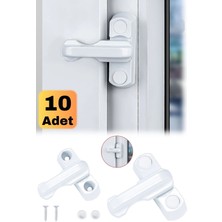 Munico 10 Adet Pencere Kapı Dayanıklı Emniyet Kilidi Güvenlik Kilit Balkon Cam Kilidi Ev Ofis Işyeri Kilidi