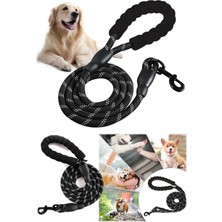 Munico Tüm Irklara Uyumlu Reflektör Çizgili Dayanıklı Kopma Yapmaz Eğitim Yürüyüş Koşu Halatı Ömürlük Rahat