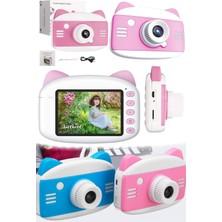 Munico Kamera Tatlı Sevimli Tasarım 3.5 Inç Ekranlı Çocuklar Için Hediyelik Dijital Fotoğraf & Video Kayıt