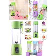 Munico 380 ml Smoothie Blenderı Mini Mutfak Robotu Kişisel Blender USB Mevye Sıkacağı Shaker Seti Yeşil Pro