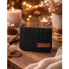 El Yapımı Örgü Bozuk Para Cüzdanı ve Kartlık - Şık Gece Portföyü