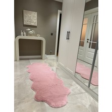 Doğuş Peluş Halı Ultra Soft Pembe Yumuşak Dokulu Peluş Halı Çift Kafa Post