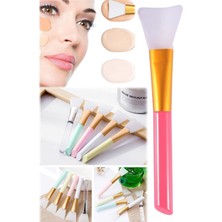 Munico 5 Adet Silikon Makyaj Yüz Maskesi Fırçası Kadınlara Özel Yüz Bakım Fırçası Silikon Başlıklı Spatula