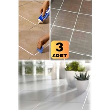 Munico 3 Adet Beyaz Fayans Arası Gaga Uçlu Kullanıma Hazır Derz Dolgu 380GR Hazır Derz Dolgusu & Spatula