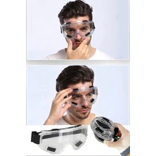 Munico Sağlık Çalışanları Için Ce Sertifikalı Virüs Salgın Göze Temas Koku Engelleyici Ömürlük Gözlük Krom