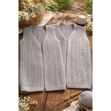 Tasarım El Örmesi Çeyizlik Yelek